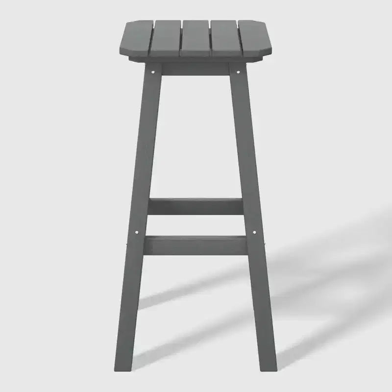 WestinTrends Malibu 29 Tabouret de bar d'extérieur sans dossier carré en HDPE résistant aux intempéries (lot de 2)