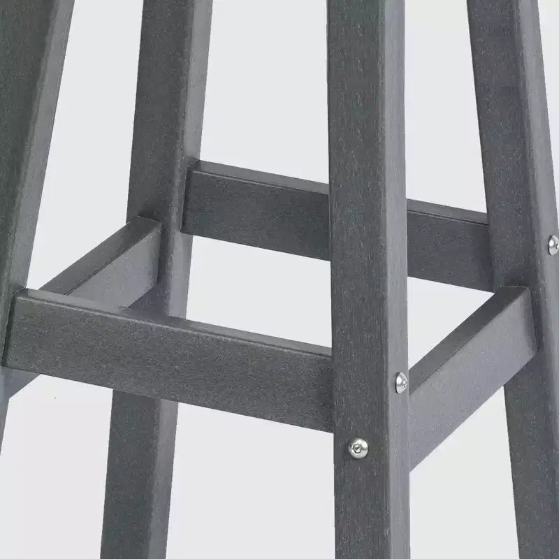 WestinTrends Malibu 29 Tabouret de bar d'extérieur sans dossier carré en HDPE résistant aux intempéries (lot de 2)