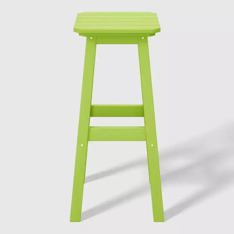 WestinTrends Malibu 29 Tabouret de bar d'extérieur sans dossier carré en HDPE résistant aux intempéries (lot de 2)