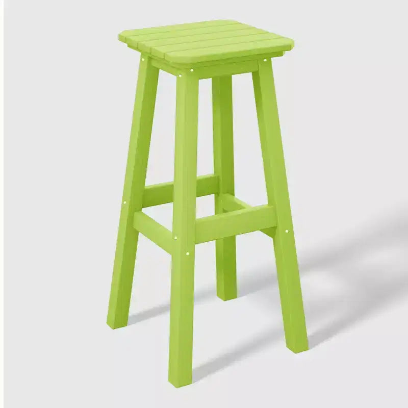 WestinTrends Malibu 29 Tabouret de bar d'extérieur sans dossier carré en HDPE résistant aux intempéries (lot de 2)