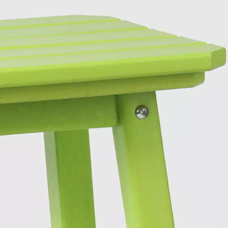 WestinTrends Malibu 29 Tabouret de bar d'extérieur sans dossier carré en HDPE résistant aux intempéries (lot de 2)
