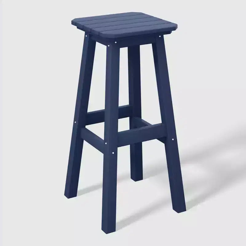 WestinTrends Malibu 29 Tabouret de bar d'extérieur sans dossier carré en HDPE résistant aux intempéries (lot de 2)
