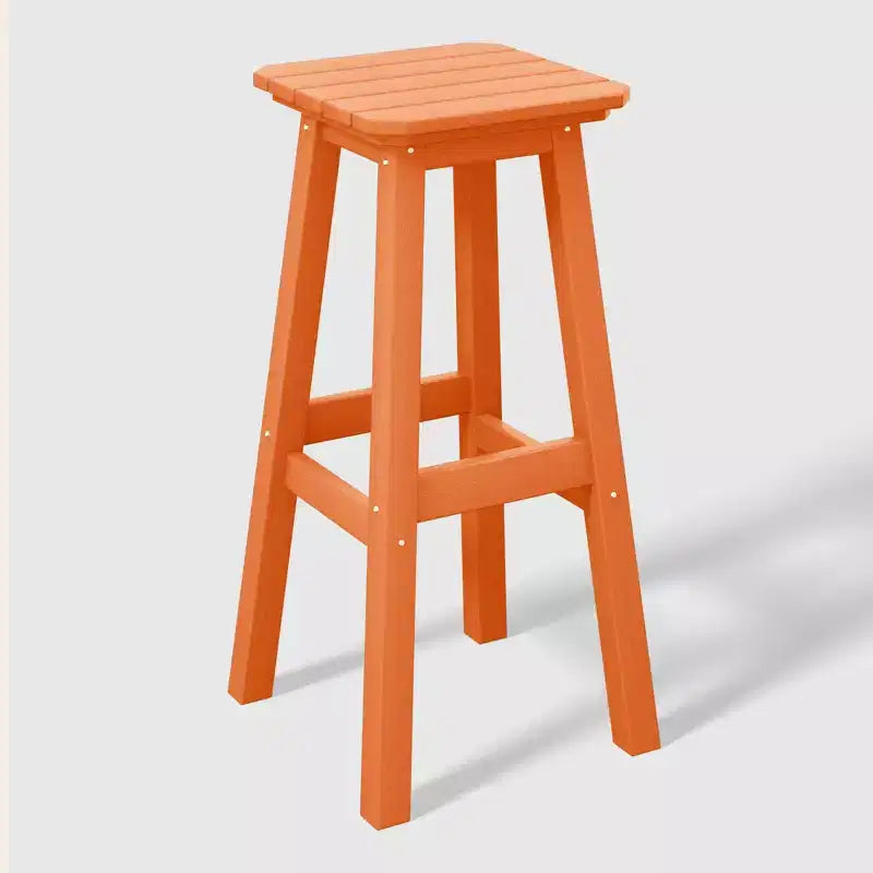 WestinTrends Malibu 29 Tabouret de bar d'extérieur sans dossier carré en HDPE résistant aux intempéries (lot de 2)