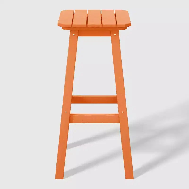 WestinTrends Malibu 29 Tabouret de bar d'extérieur sans dossier carré en HDPE résistant aux intempéries (lot de 2)