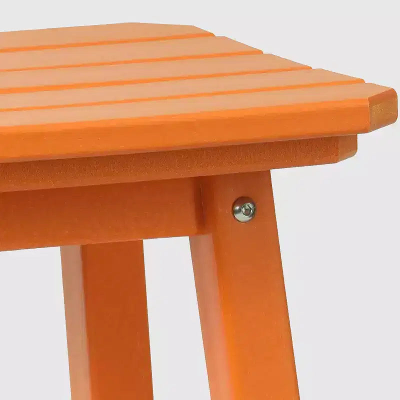 WestinTrends Malibu 29 Tabouret de bar d'extérieur sans dossier carré en HDPE résistant aux intempéries (lot de 2)