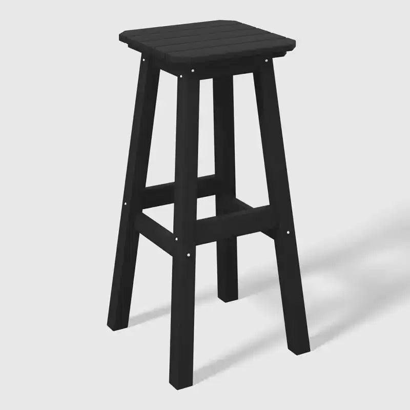 WestinTrends Malibu 29 Tabouret de bar d'extérieur sans dossier carré en HDPE résistant aux intempéries (lot de 2)