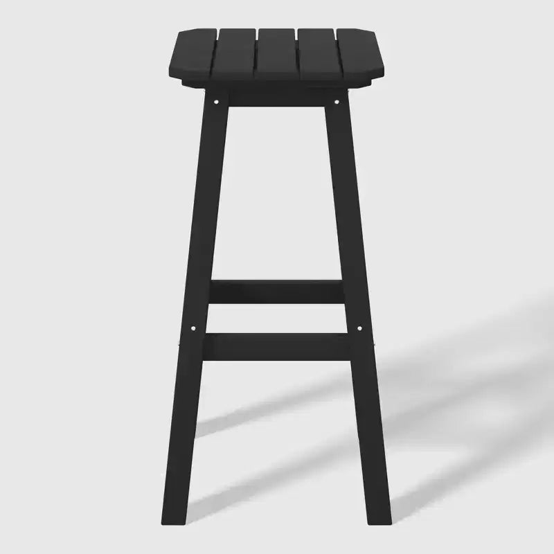 WestinTrends Malibu 29 Tabouret de bar d'extérieur sans dossier carré en HDPE résistant aux intempéries (lot de 2)
