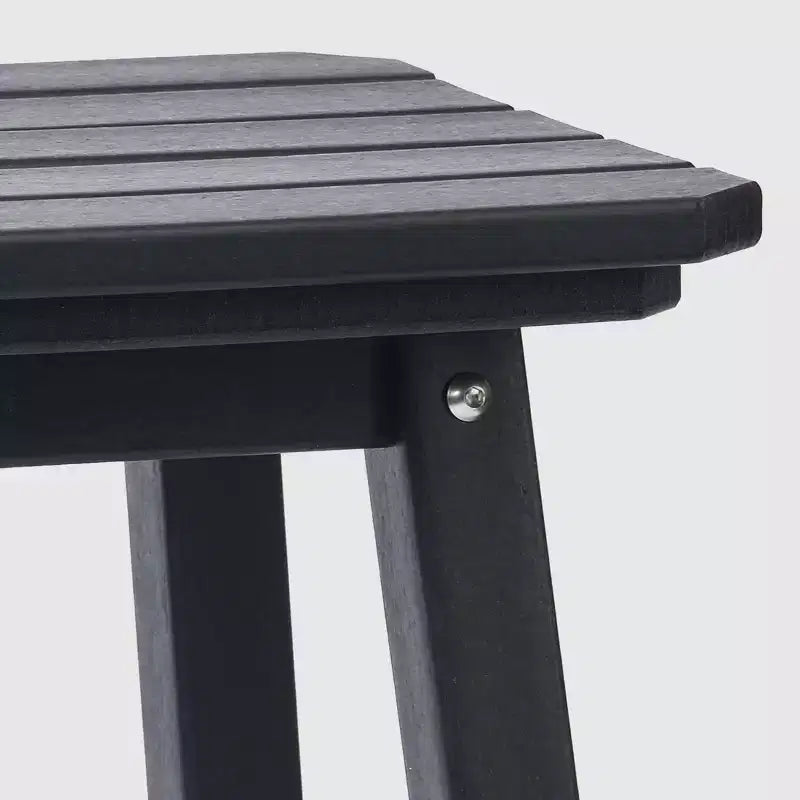 WestinTrends Malibu 29 Tabouret de bar d'extérieur sans dossier carré en HDPE résistant aux intempéries (lot de 2)