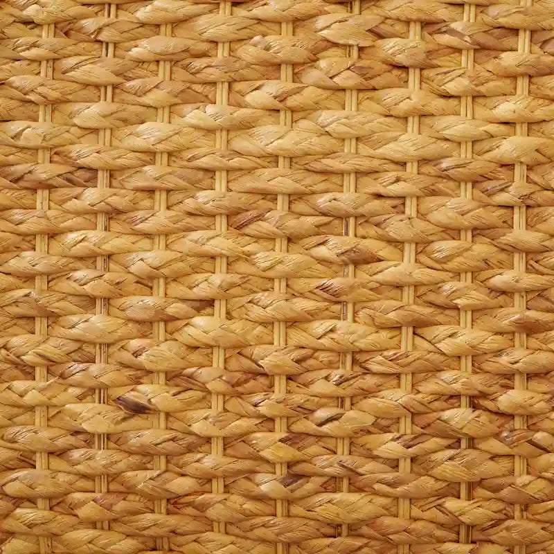 Banc d'intérieur M4H Valencia en bois massif et jacinthe d'eau naturelle