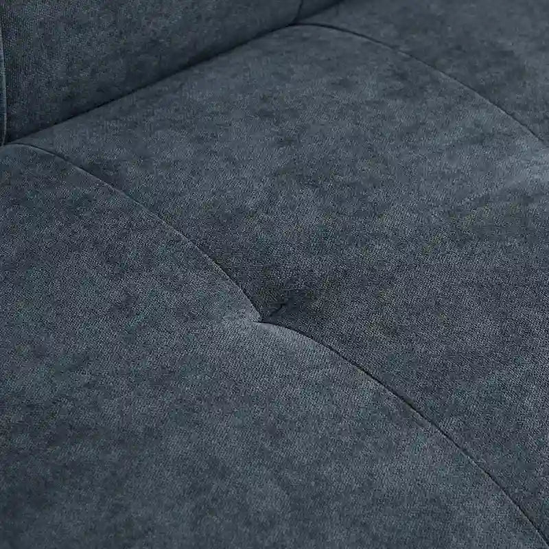 82.3 Largeur Canapé moderne en velours Boutons bijoux Accoudoir carré capitonné, 2 oreillers inclus, Beige, 4 couleurs