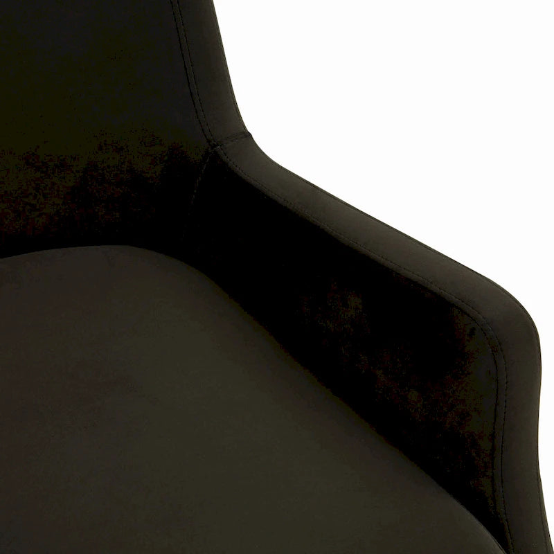 Fauteuil en velours Anjanette SAFAVIEH Couture - 28 L x 29,9 P x 35,4 H - 28Lx30Px35H
