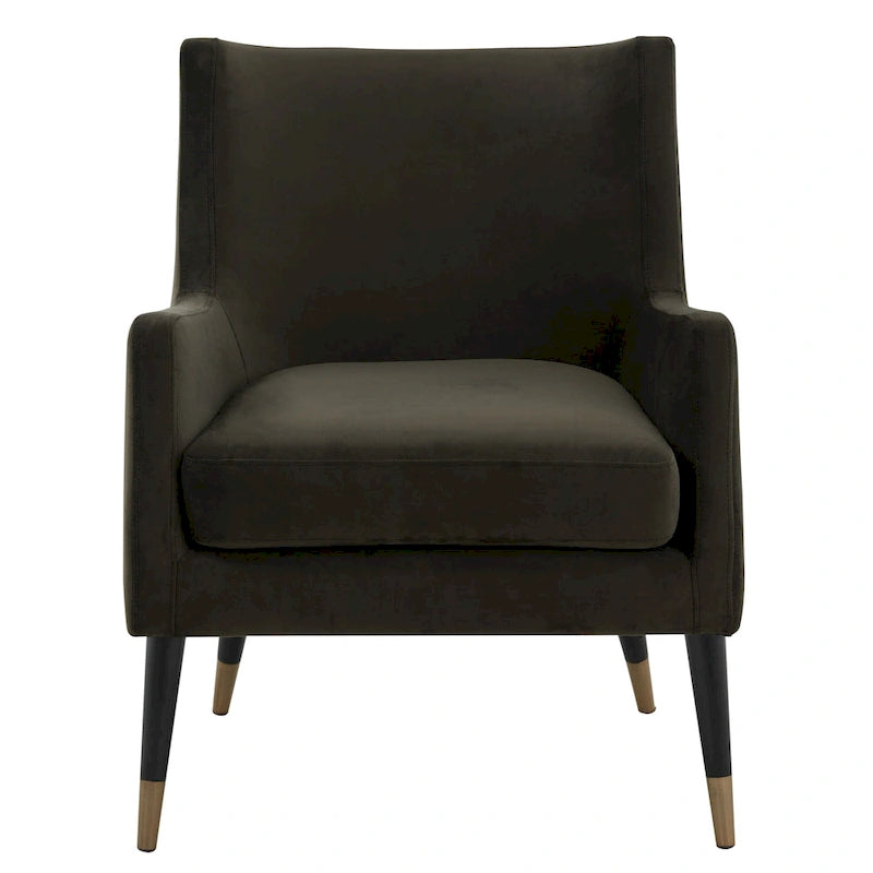 Fauteuil en velours Anjanette SAFAVIEH Couture - 28 L x 29,9 P x 35,4 H - 28Lx30Px35H