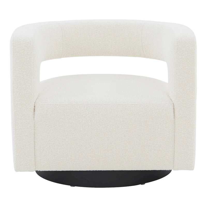 SAFAVIEH Couture Fauteuil pivotant Cela (entièrement assemblé) - 31,1 L x 28,4 P x 26,8 H - 31Lx28Px27H