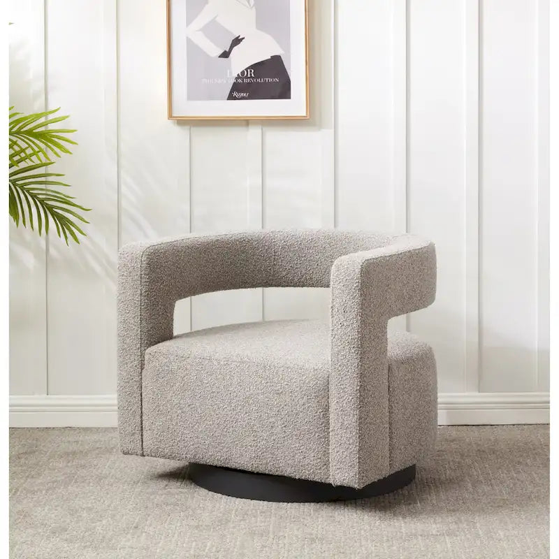 SAFAVIEH Couture Fauteuil pivotant Cela (entièrement assemblé) - 31,1 L x 28,4 P x 26,8 H - 31Lx28Px27H