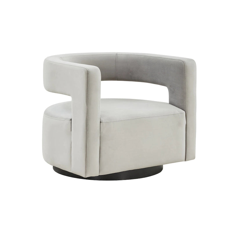 SAFAVIEH Couture Fauteuil pivotant Cela (entièrement assemblé) - 31,1 L x 28,4 P x 26,8 H - 31Lx28Px27H
