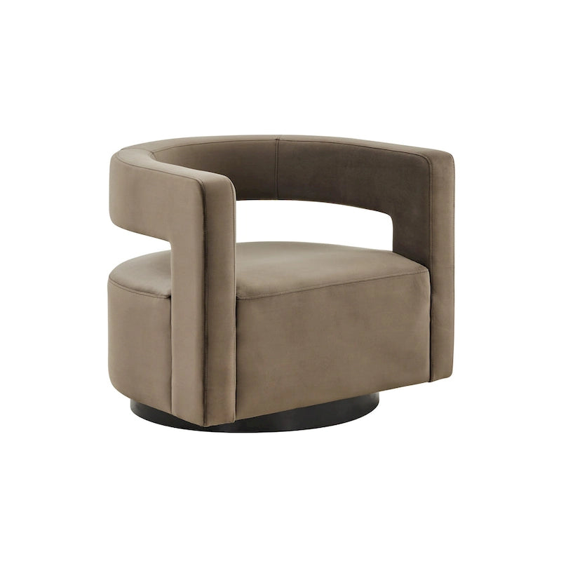 SAFAVIEH Couture Fauteuil pivotant Cela (entièrement assemblé) - 31,1 L x 28,4 P x 26,8 H - 31Lx28Px27H