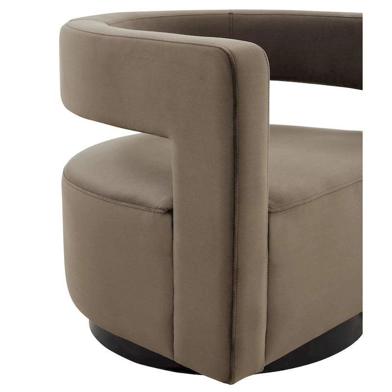 SAFAVIEH Couture Fauteuil pivotant Cela (entièrement assemblé) - 31,1 L x 28,4 P x 26,8 H - 31Lx28Px27H