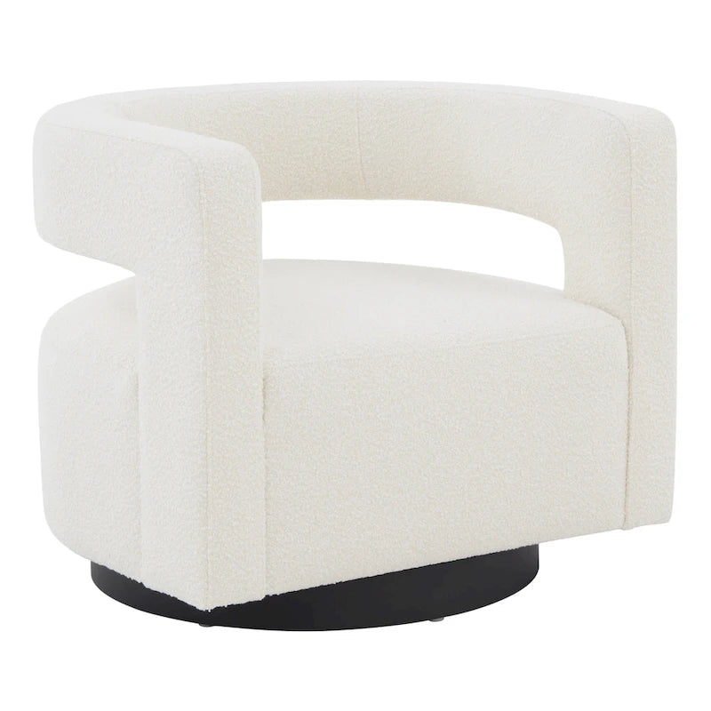 SAFAVIEH Couture Fauteuil pivotant Cela (entièrement assemblé) - 31,1 L x 28,4 P x 26,8 H - 31Lx28Px27H