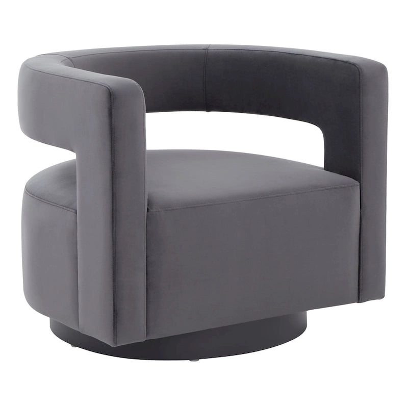 SAFAVIEH Couture Fauteuil pivotant Cela (entièrement assemblé) - 31,1 L x 28,4 P x 26,8 H - 31Lx28Px27H