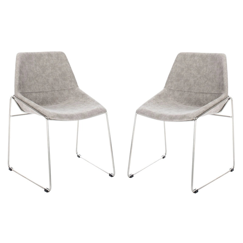 Chaise de salle à manger Oliva Mid Century SAFAVIEH (Lot de 2) - 25 x 24 x 33,3 - 25 x 24 x 33,3 - 25 larg. x 24 prof. x 33 haut.