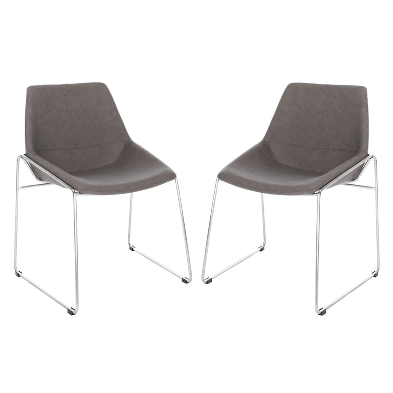 Chaise de salle à manger Oliva Mid Century SAFAVIEH (Lot de 2) - 25 x 24 x 33,3 - 25 x 24 x 33,3 - 25 larg. x 24 prof. x 33 haut.