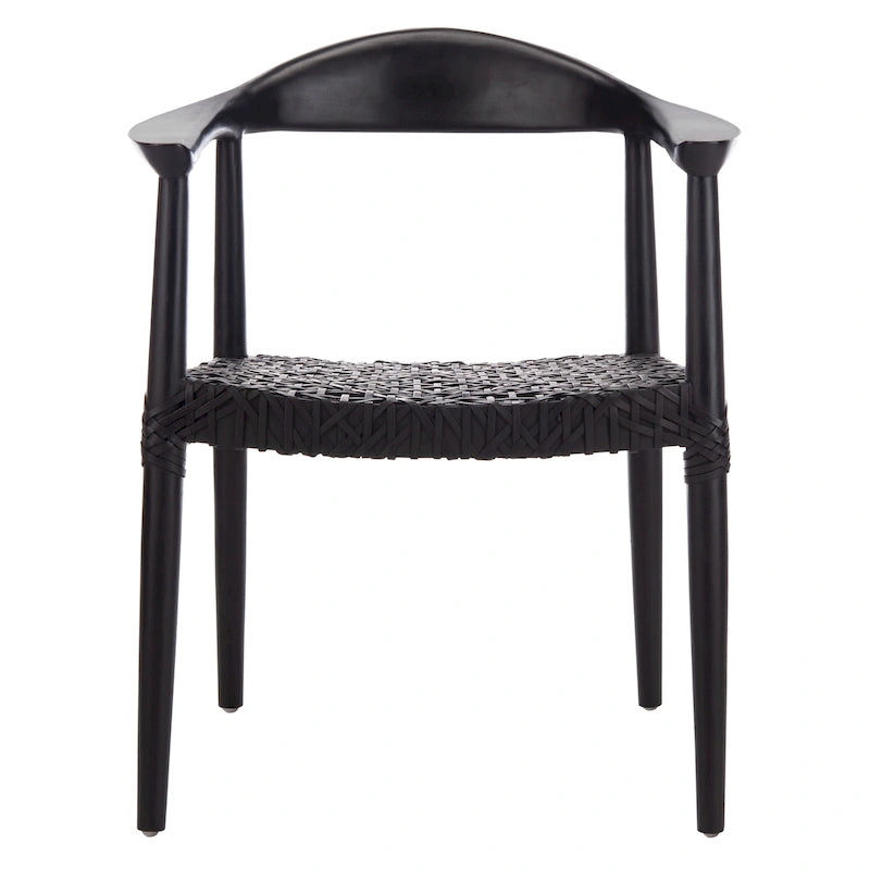 SAFAVIEH Therese Fauteuil d'Appoint en Cuir Tressé - 25 L x 20,9 P x 30,9 H - 25Lx21Px31H