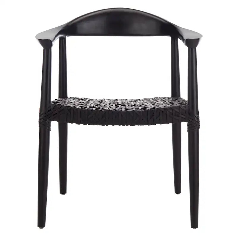 SAFAVIEH Therese Fauteuil d'Appoint en Cuir Tressé - 25 L x 20,9 P x 30,9 H - 25Lx21Px31H
