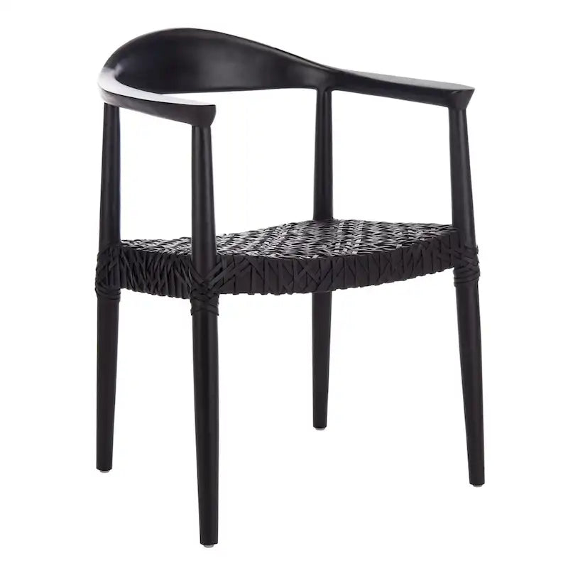 SAFAVIEH Therese Fauteuil d'Appoint en Cuir Tressé - 25 L x 20,9 P x 30,9 H - 25Lx21Px31H
