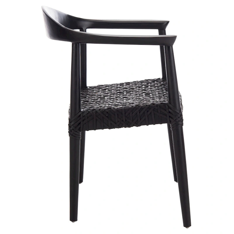 SAFAVIEH Therese Fauteuil d'Appoint en Cuir Tressé - 25 L x 20,9 P x 30,9 H - 25Lx21Px31H