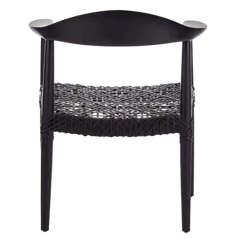 SAFAVIEH Therese Fauteuil d'Appoint en Cuir Tressé - 25 L x 20,9 P x 30,9 H - 25Lx21Px31H