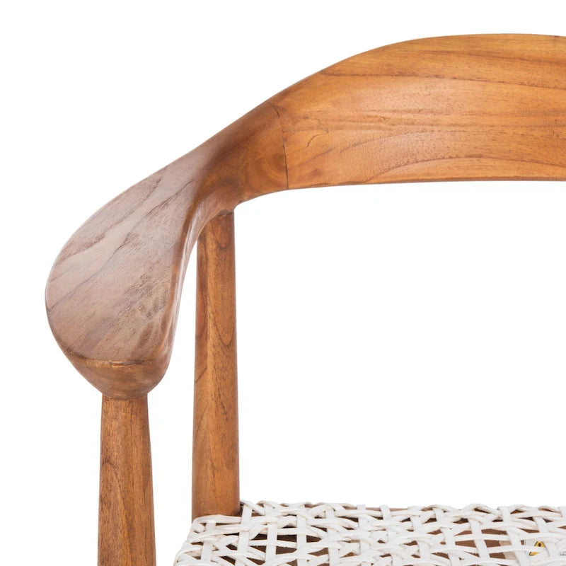 SAFAVIEH Therese Fauteuil d'Appoint en Cuir Tressé - 25 L x 20,9 P x 30,9 H - 25Lx21Px31H