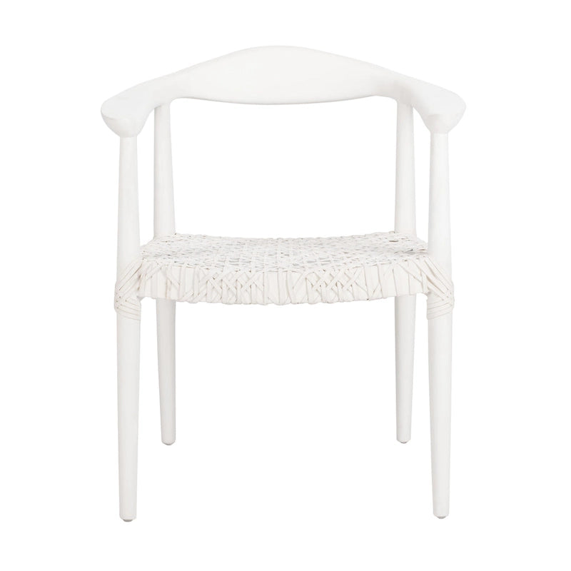 SAFAVIEH Therese Fauteuil d'Appoint en Cuir Tressé - 25 L x 20,9 P x 30,9 H - 25Lx21Px31H