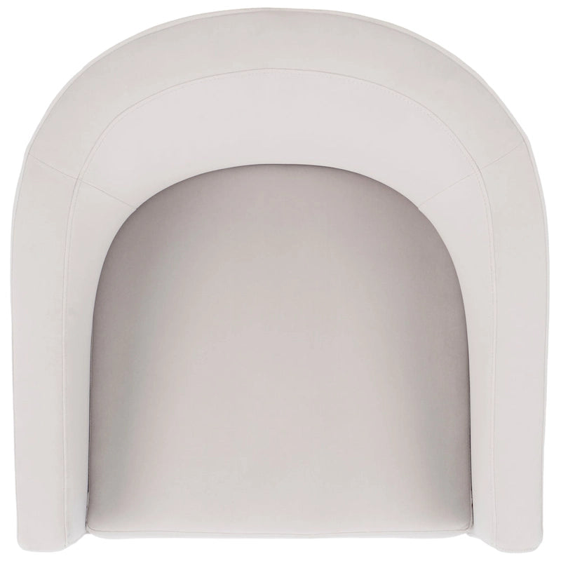 SAFAVIEH Theodosia Fauteuil d'appoint dossier rond (entièrement assemblé) - L61 x P61 x H76 cm - 61Lx61Px76H
