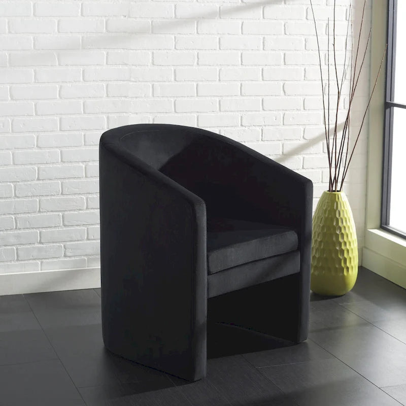 SAFAVIEH Theodosia Fauteuil d'appoint dossier rond (entièrement assemblé) - L61 x P61 x H76 cm - 61Lx61Px76H
