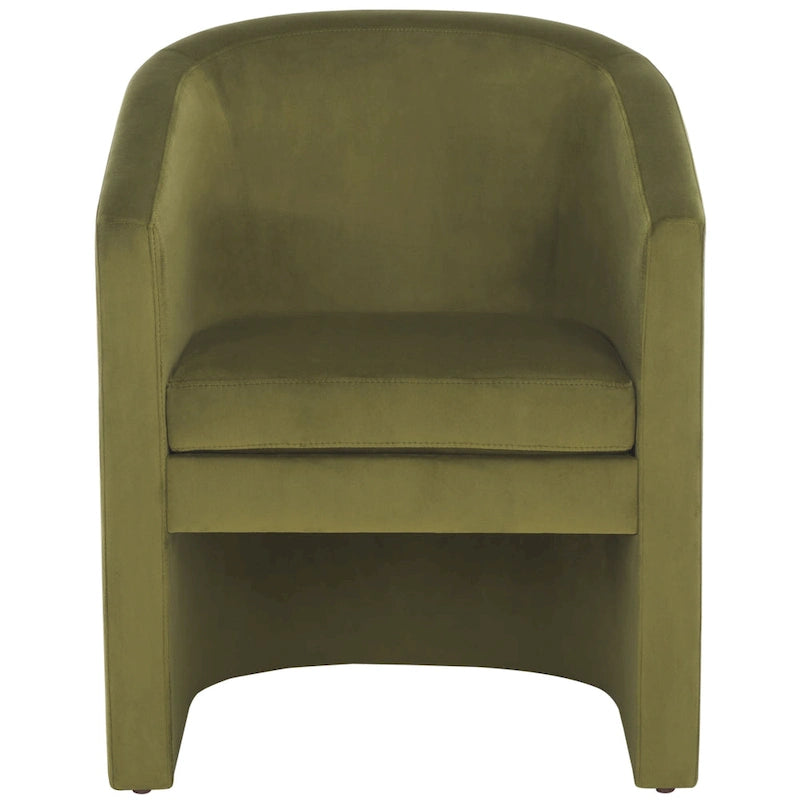 SAFAVIEH Theodosia Fauteuil d'appoint dossier rond (entièrement assemblé) - L61 x P61 x H76 cm - 61Lx61Px76H