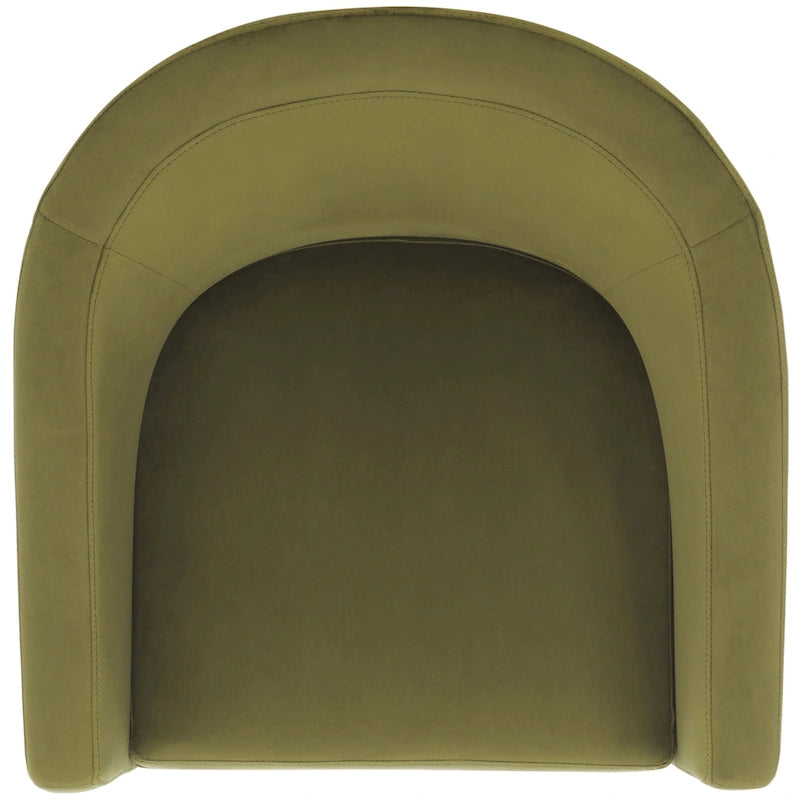SAFAVIEH Theodosia Fauteuil d'appoint dossier rond (entièrement assemblé) - L61 x P61 x H76 cm - 61Lx61Px76H