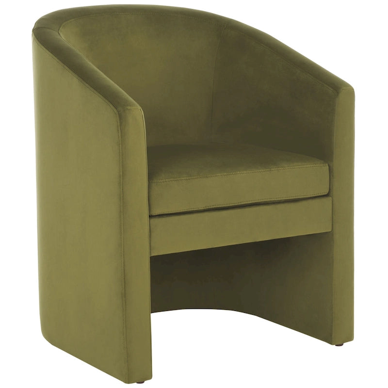 SAFAVIEH Theodosia Fauteuil d'appoint dossier rond (entièrement assemblé) - L61 x P61 x H76 cm - 61Lx61Px76H