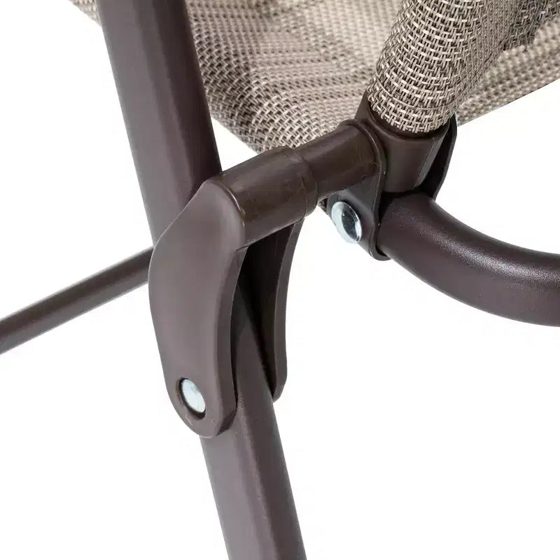 Crestlive Products Lot de 2 chaises de salle à manger pliantes de patio d'extérieur portables en toile avec accoudoirs