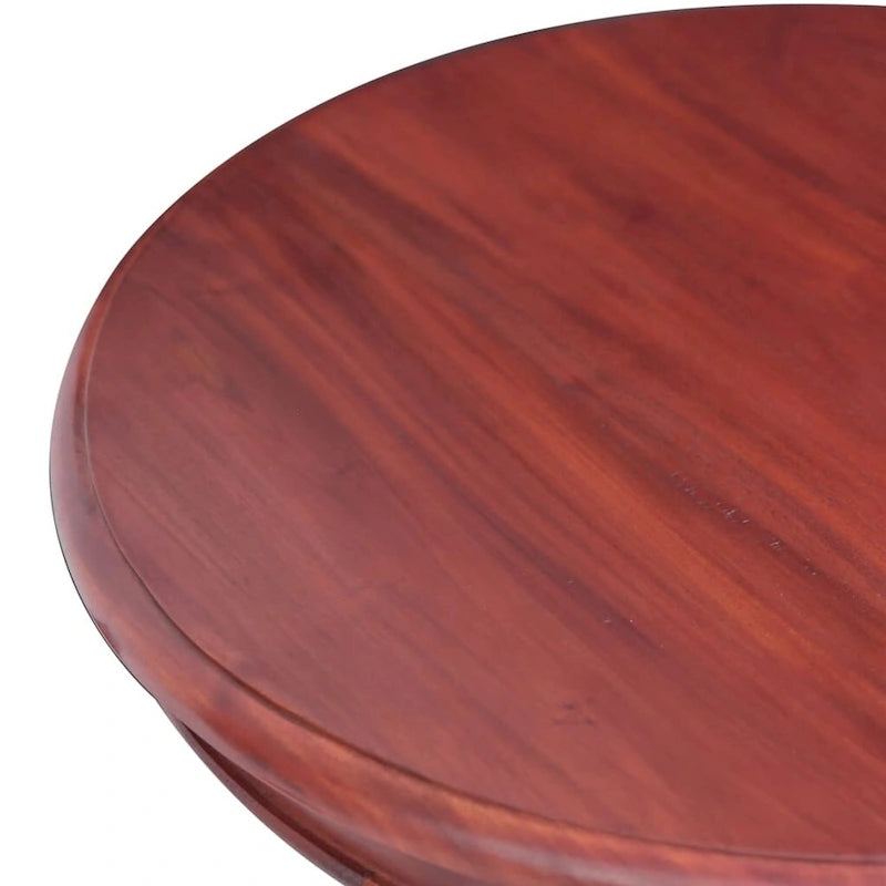 vidaXL Table d'appoint marron 50x50x65 cm Bois d'acajou massif