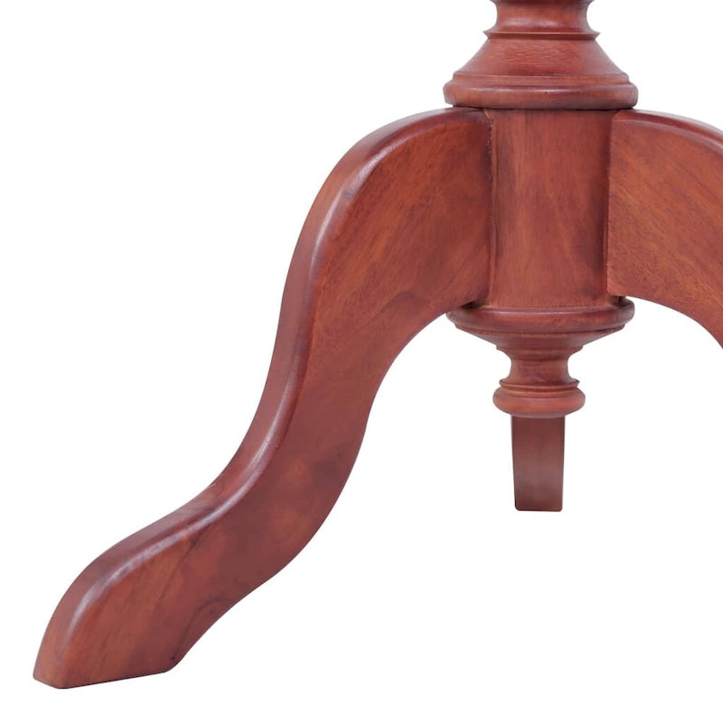 vidaXL Table d'appoint marron 50x50x65 cm Bois d'acajou massif