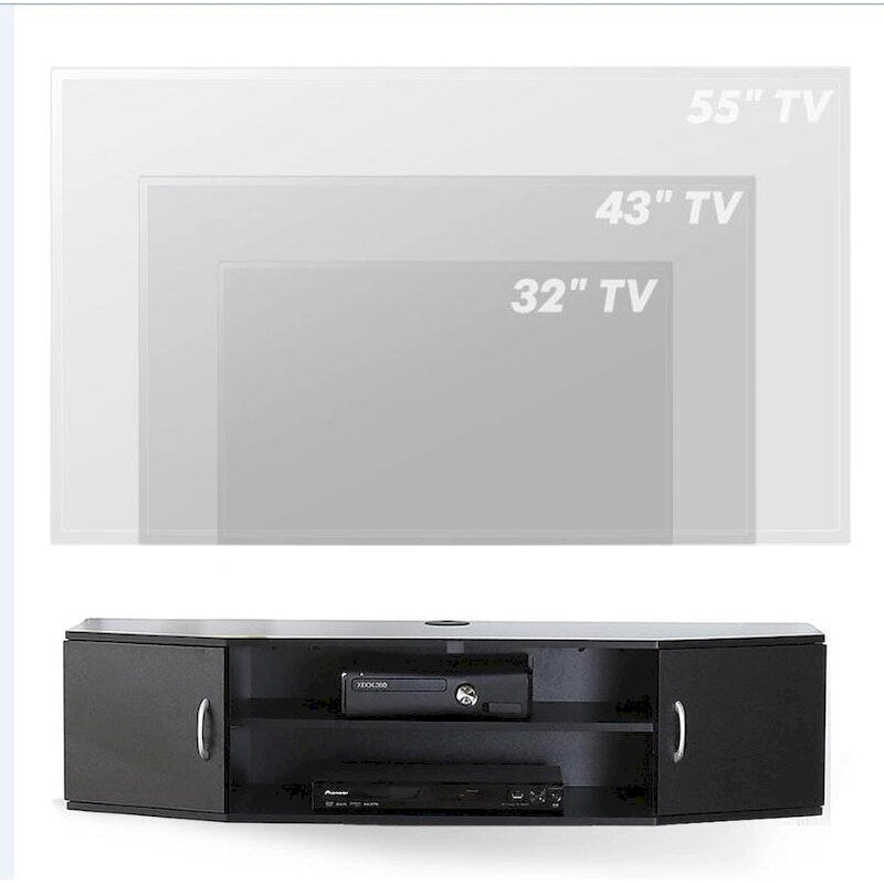FITUEYES Console TV murale Meuble TV suspendu Étagère de rangement – 43,3