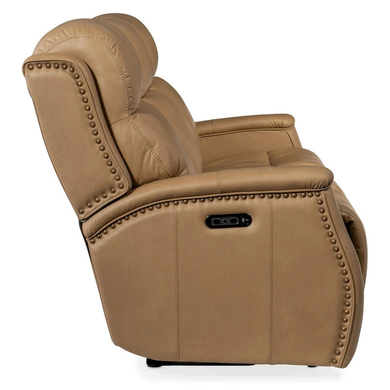 Canapé inclinable électrique en cuir de 78 po Hooker Furniture SS703-RHEA-POWER-SOFA Rhea
