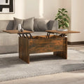 vidaXL Table Basse Relevable Table d'appoint Table d'appoint pour Canapé Bois d'ingénierie - 80 x 50 x 42,5 cm