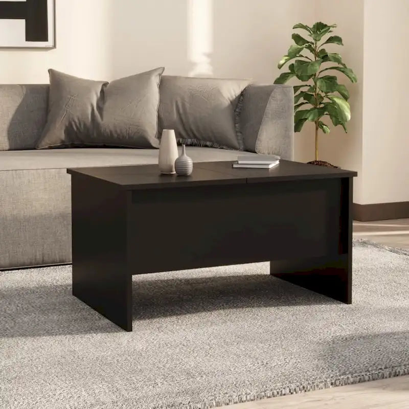 vidaXL Table Basse Relevable Table d'appoint Table d'appoint pour Canapé Bois d'ingénierie - 80 x 50 x 42,5 cm