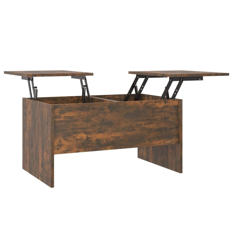 vidaXL Table Basse Relevable Table d'appoint Table d'appoint pour Canapé Bois d'ingénierie - 80 x 50 x 42,5 cm