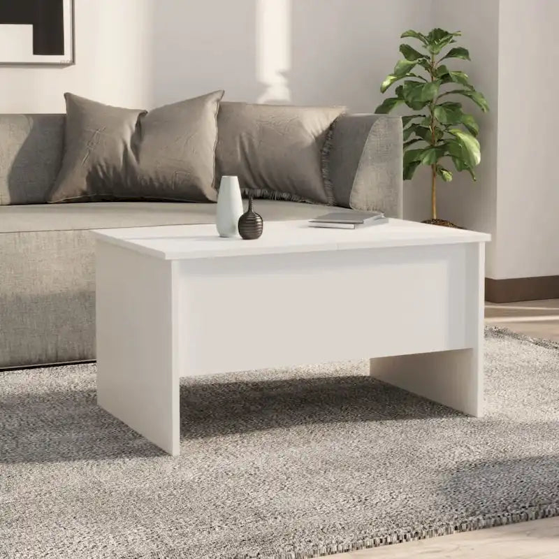 vidaXL Table Basse Relevable Table d'appoint Table d'appoint pour Canapé Bois d'ingénierie - 80 x 50 x 42,5 cm