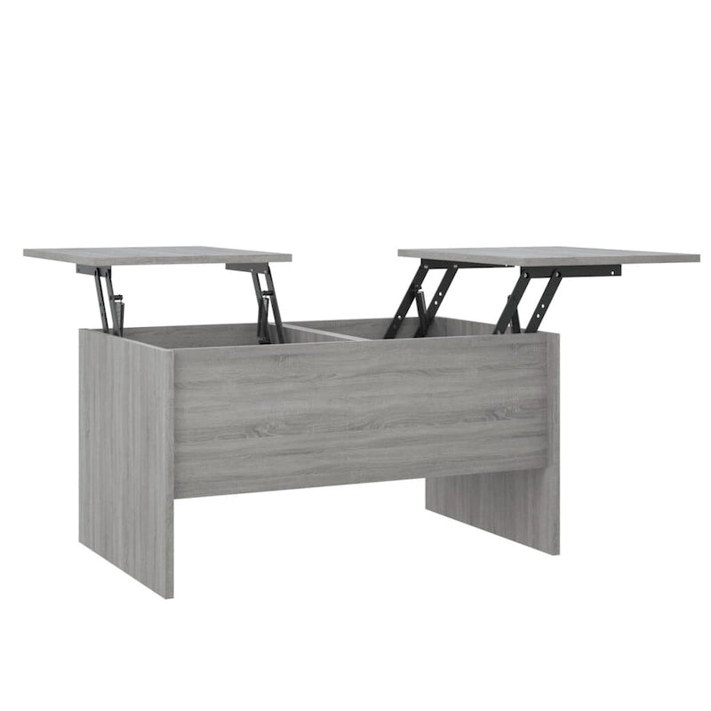 vidaXL Table Basse Relevable Table d'appoint Table d'appoint pour Canapé Bois d'ingénierie - 80 x 50 x 42,5 cm