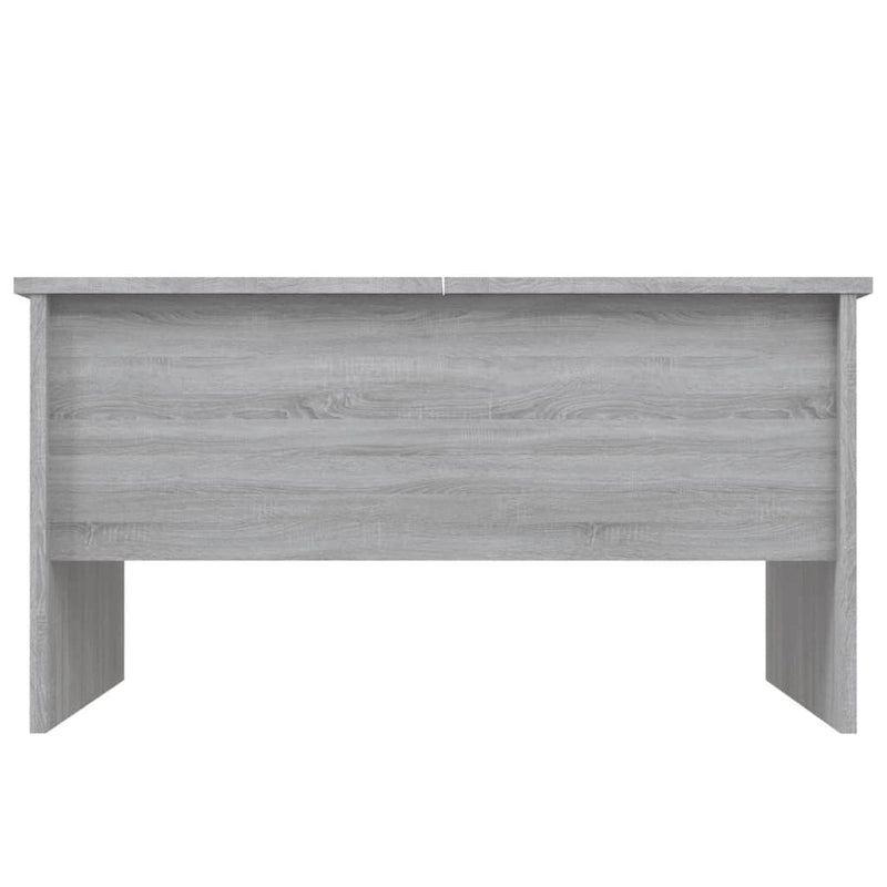 vidaXL Table Basse Relevable Table d'appoint Table d'appoint pour Canapé Bois d'ingénierie - 80 x 50 x 42,5 cm