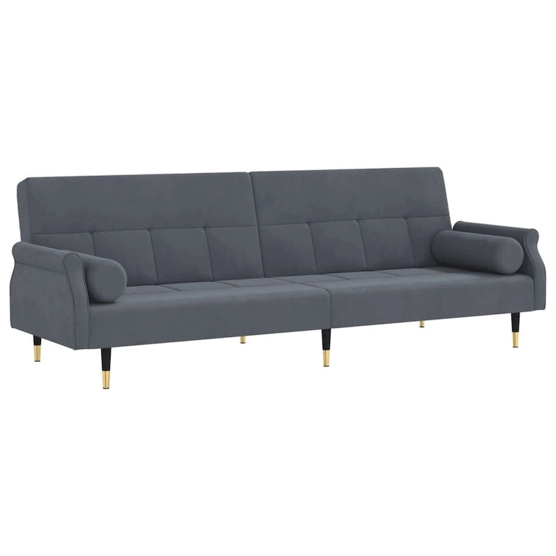 vidaXL Canapé convertible 2 places avec coussins pour studio Velours - 85 x 35 x 27.6