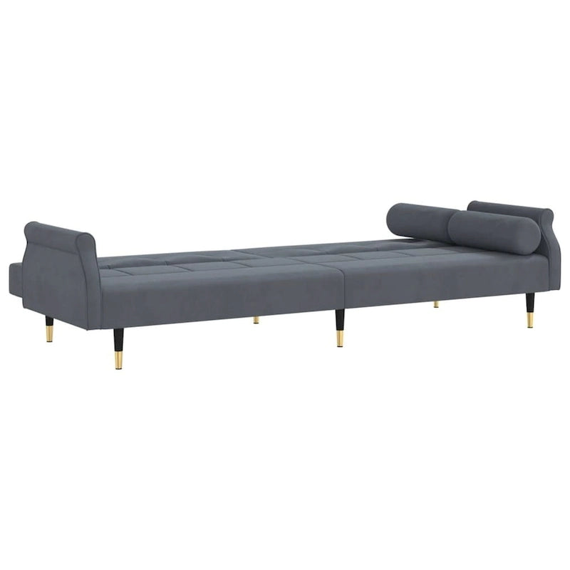 vidaXL Canapé convertible 2 places avec coussins pour studio Velours - 85 x 35 x 27.6